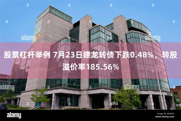 股票杠杆举例 7月23日建龙转债下跌0.48%，转股溢价率185.56%