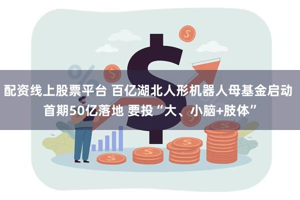 配资线上股票平台 百亿湖北人形机器人母基金启动 首期50亿落地 要投“大、小脑+肢体”